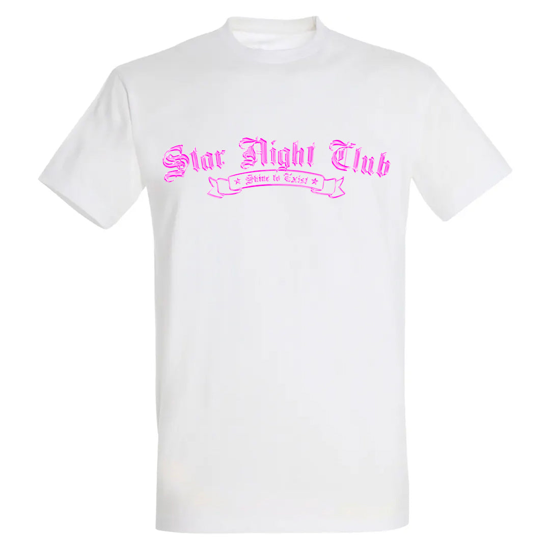 T-shirt Blanc – Pink Chromatic