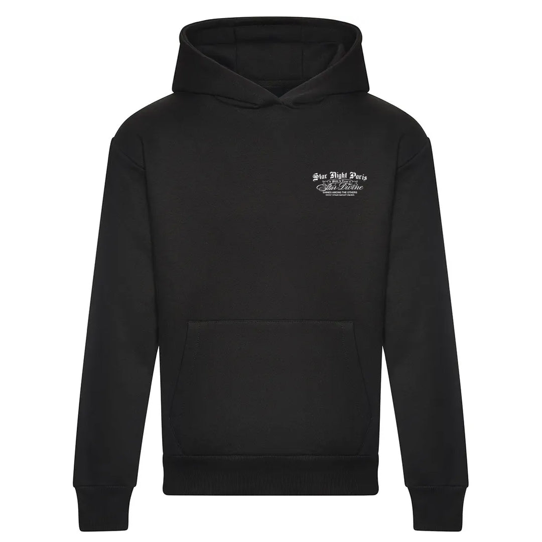 Hoodie Star Divine - Backprint Black Edition