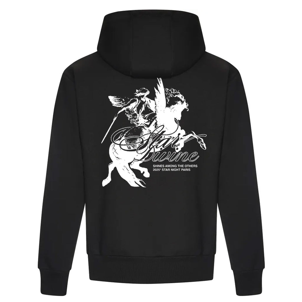 Hoodie Star Divine - Backprint Black Edition