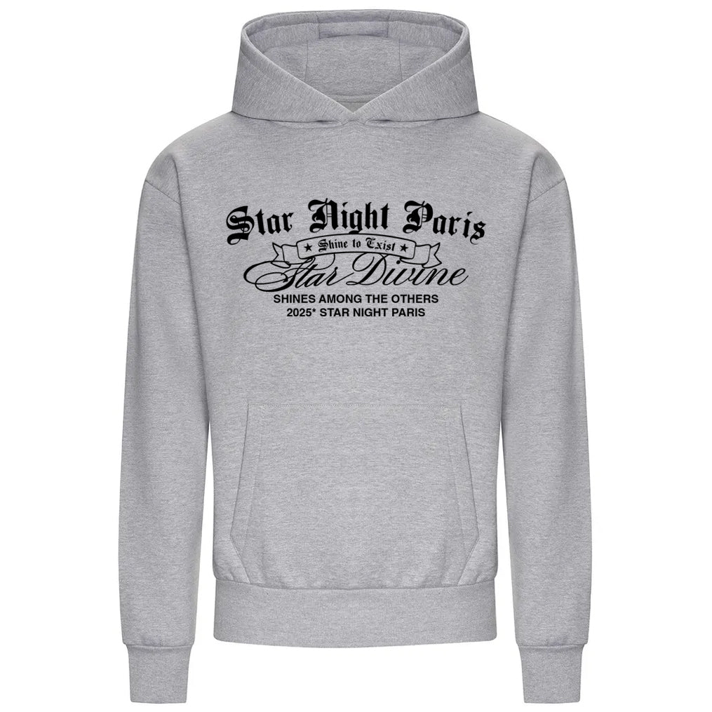 Hoodie Star Divine - Basic Black Print