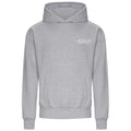 Hoodie Gris Calligraphy - White Print