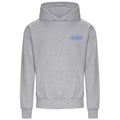 Hoodie Gris Calligraphy - Blue Print