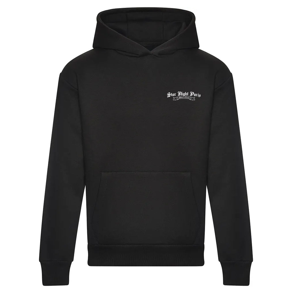 Hoodie Noir Original - White Print