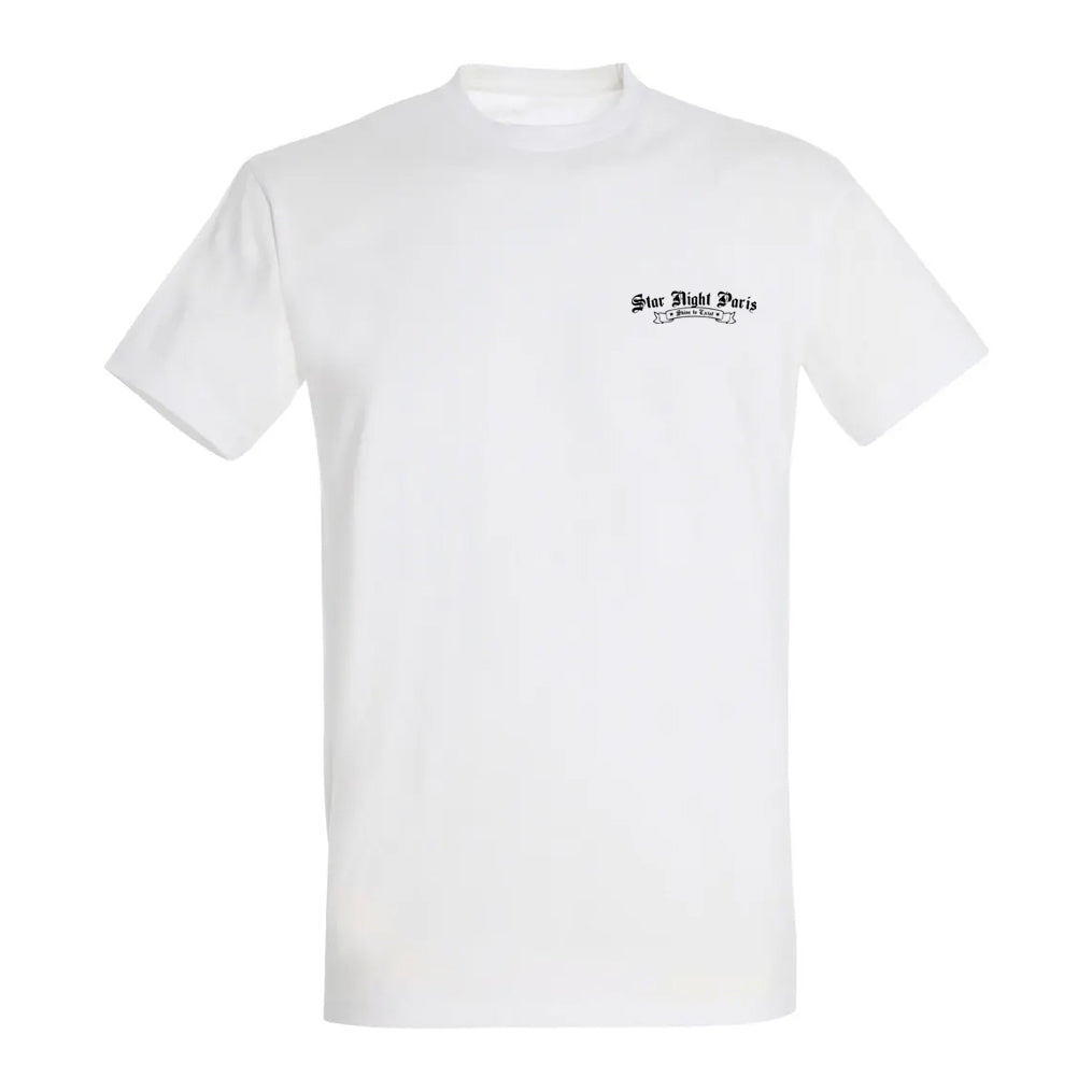 T-shirt Blanc - Original - Black Print